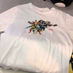 Marvel White Graphic Tee - X-Men Crew Neck